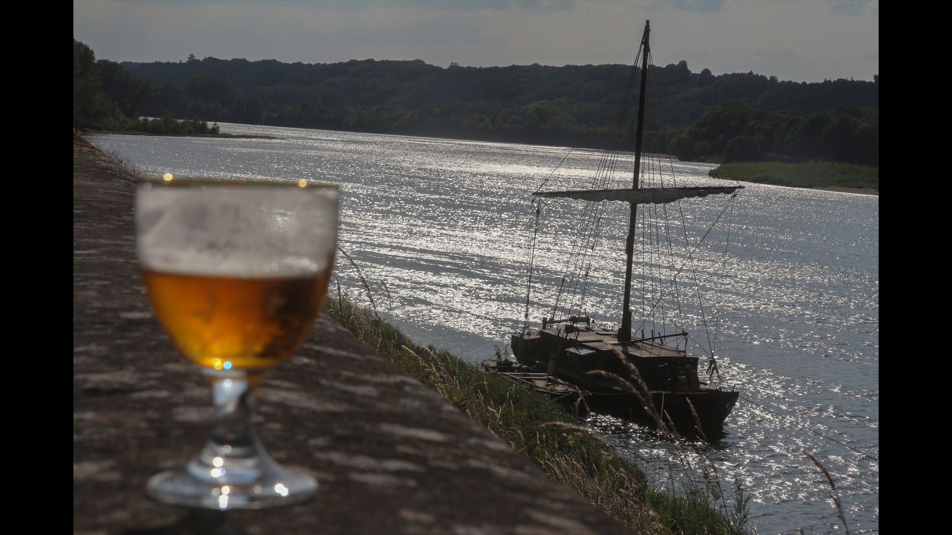 bière de fin de journée sur la Loire