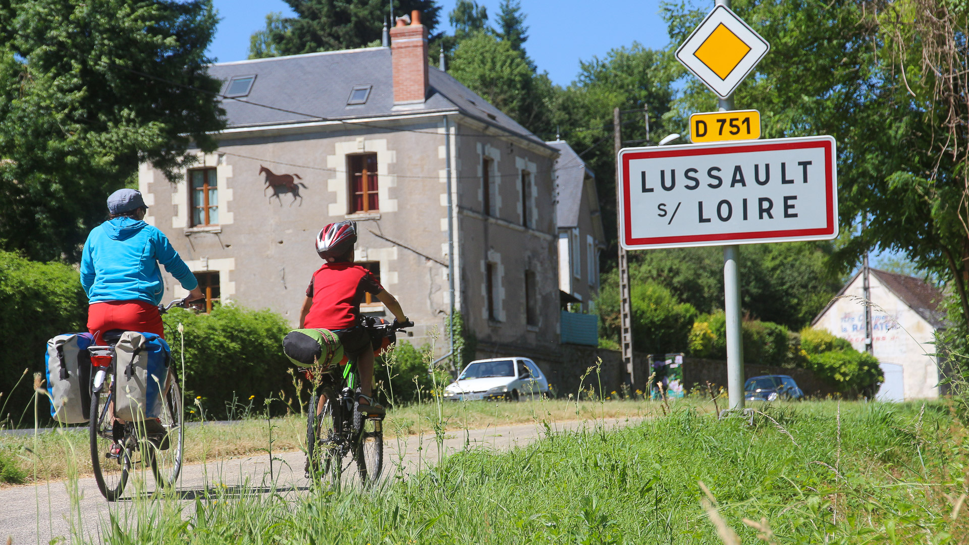 à vélo en famille sur la Loire à vélo