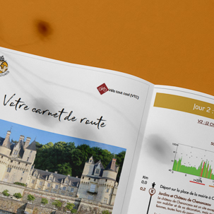 carnet de route des châteaux de la Loire à vélo