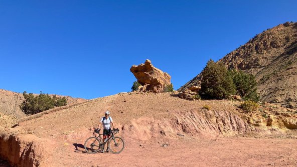 En gravel au Maroc