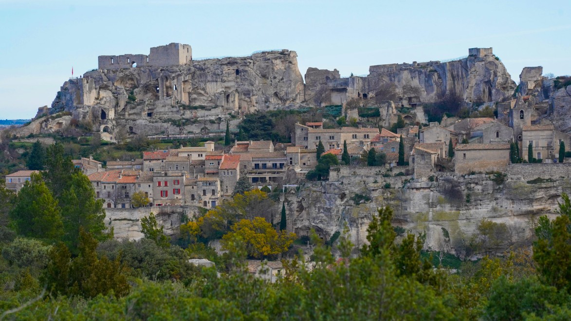 vue sur le village des Baux de Provence