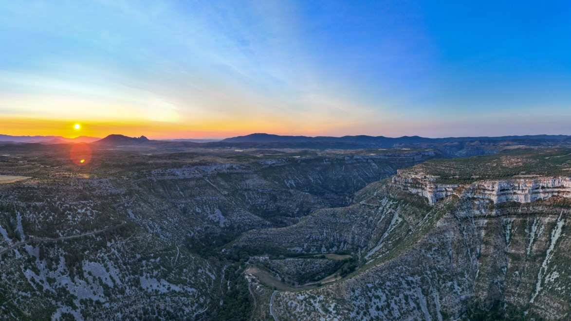 Coucher de soleil sur le Cirque de Navacelle
