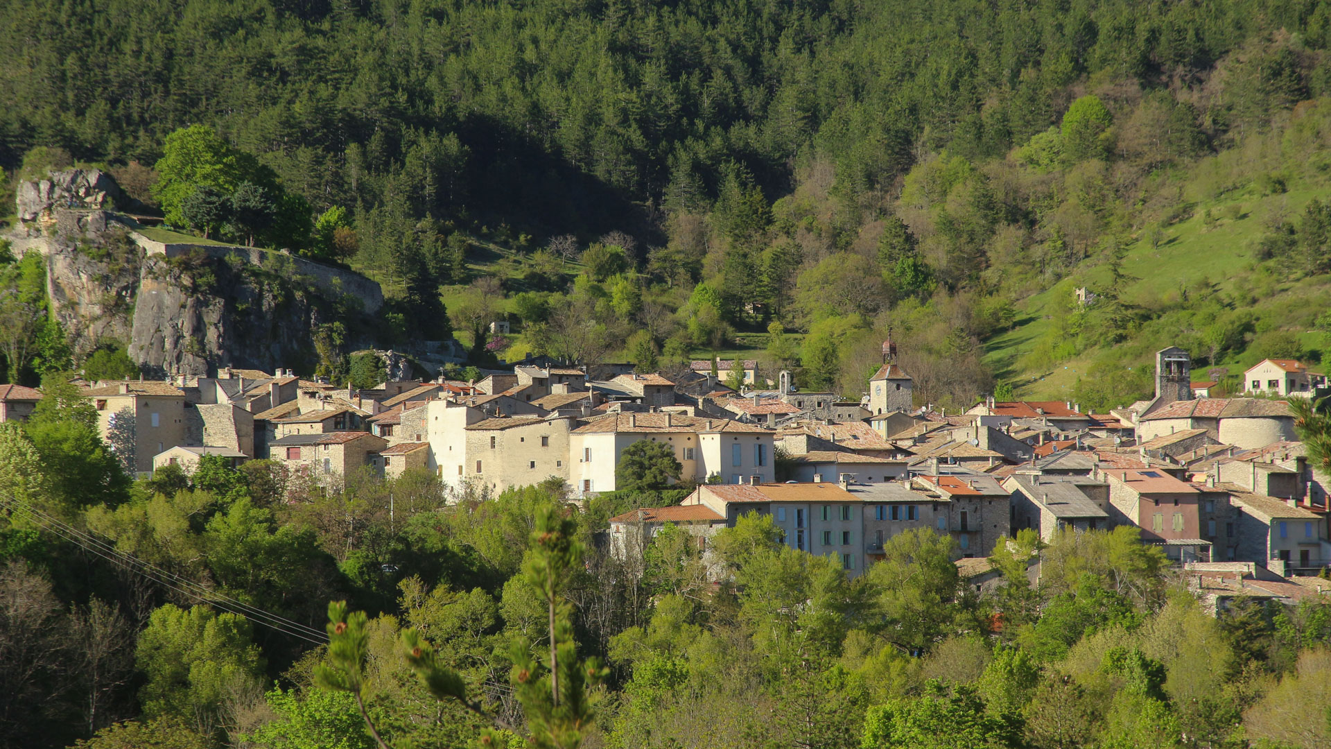 Châtillon-en-Diois, village médiéval de la Drôme.