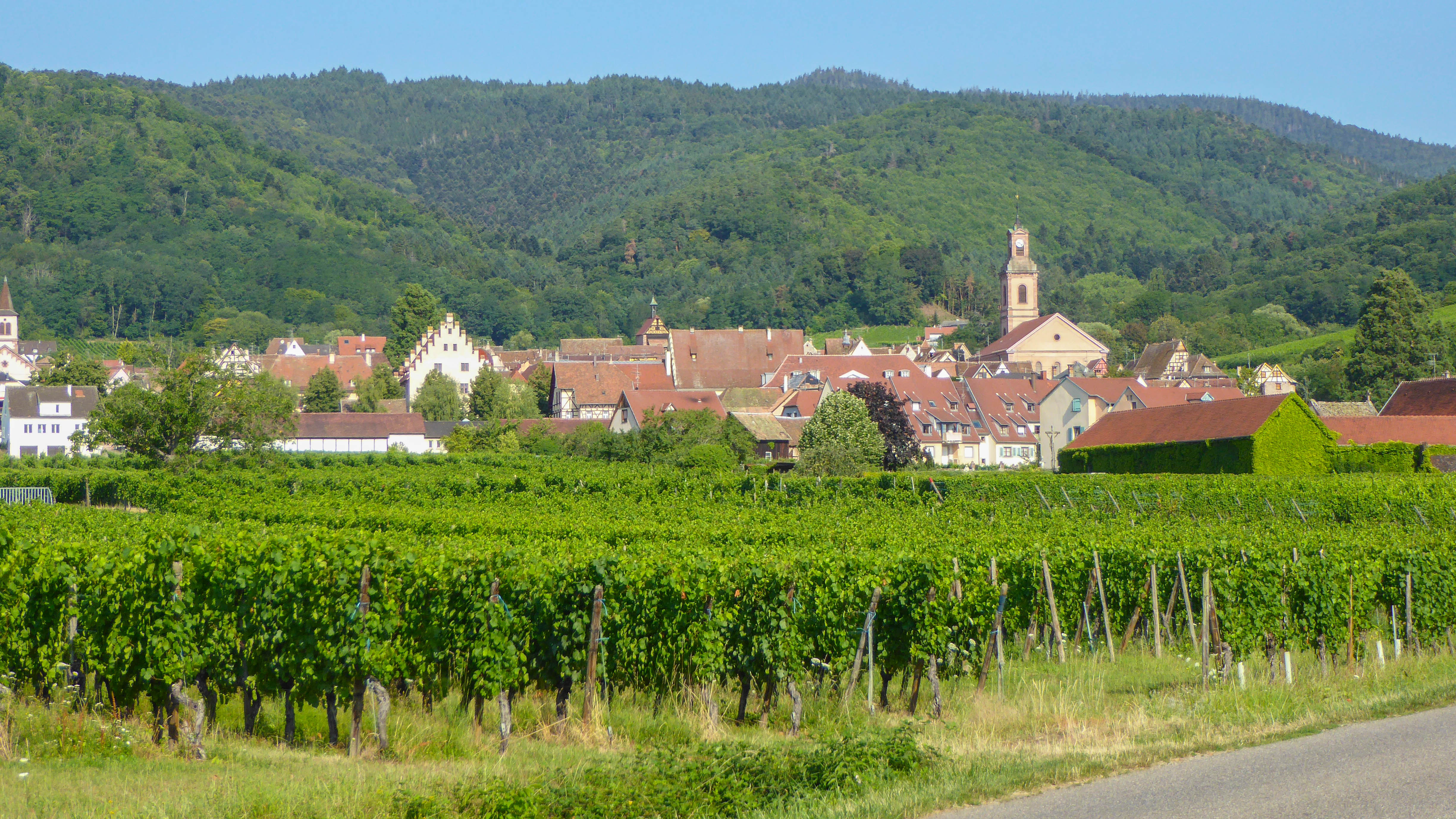 vue sur un village vosgien