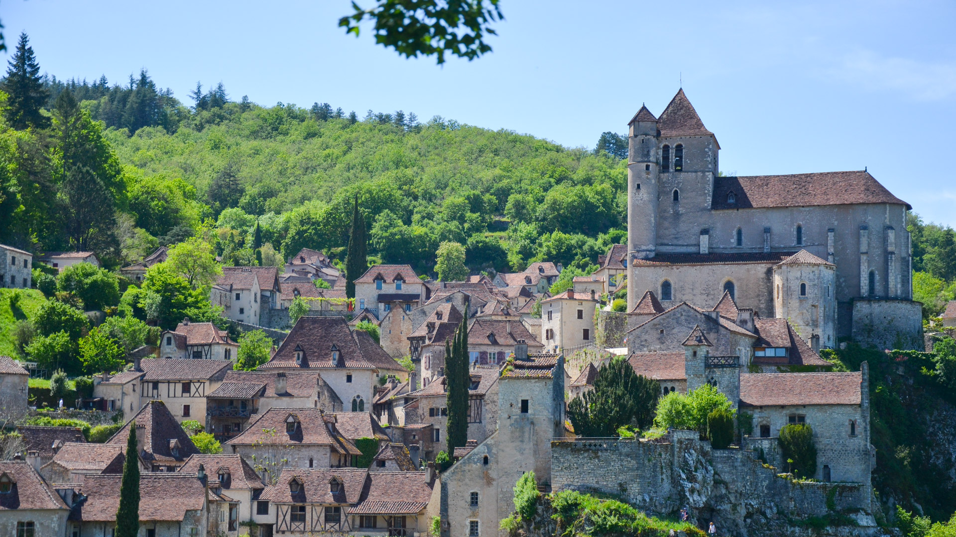 vue sur le village de Saint-Cirque-Lapopie