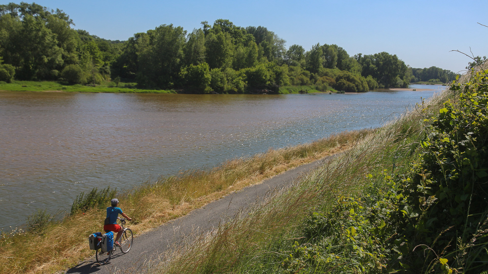 en week-end sur l'itinéraire vélo de la Loire