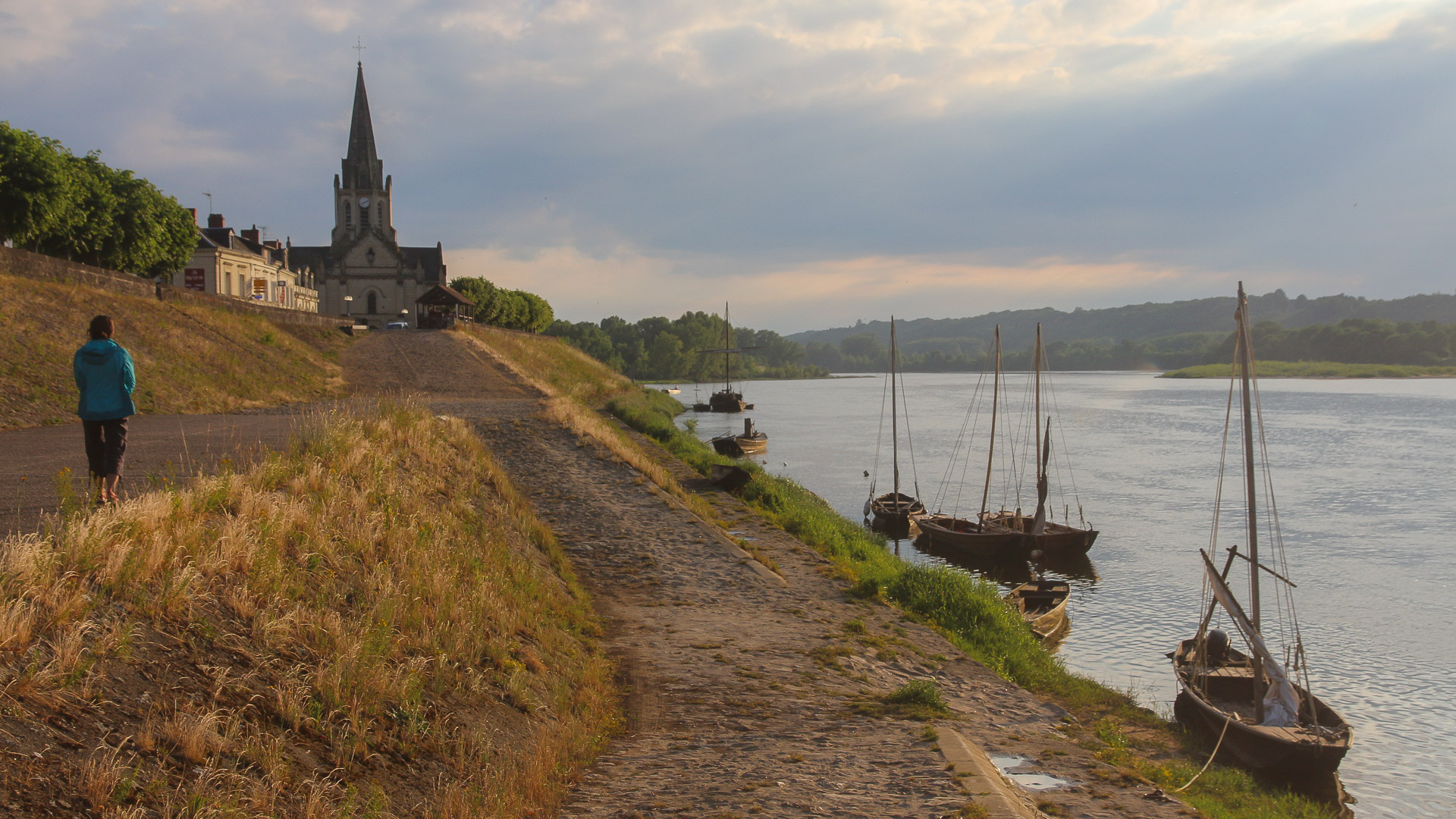 bateaux traditionnels en bord de Loire