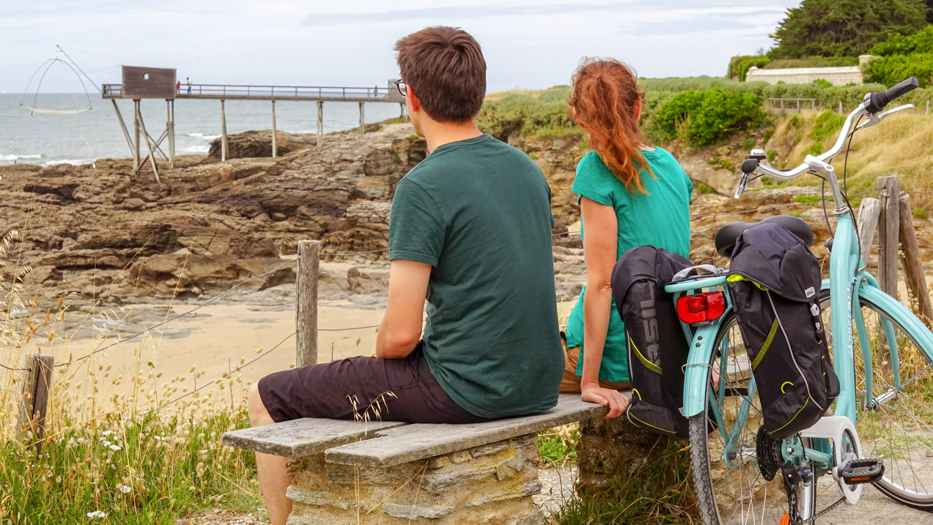 sur la Vélodyssée, la côte de Jade à vélo