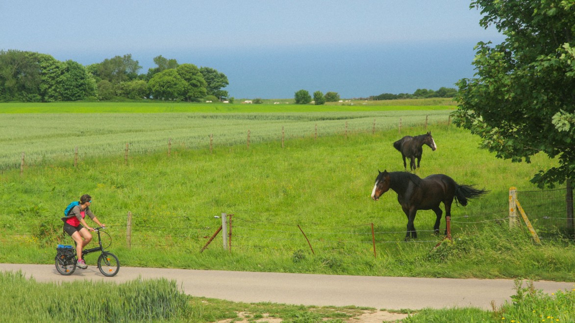 belle campagne à parcourir à vélo en Normandie