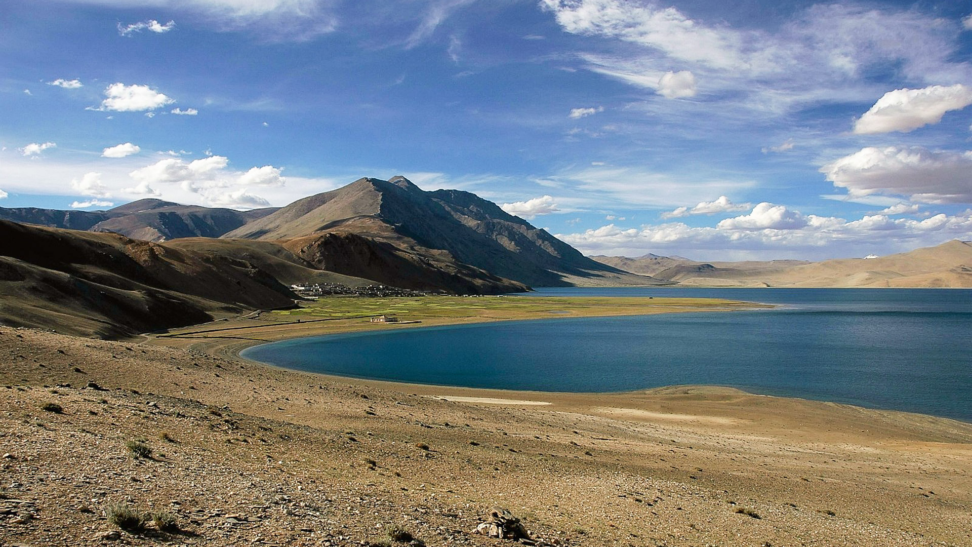 lac de Tso Moriri, sur le plateau de Chantgthang en Inde