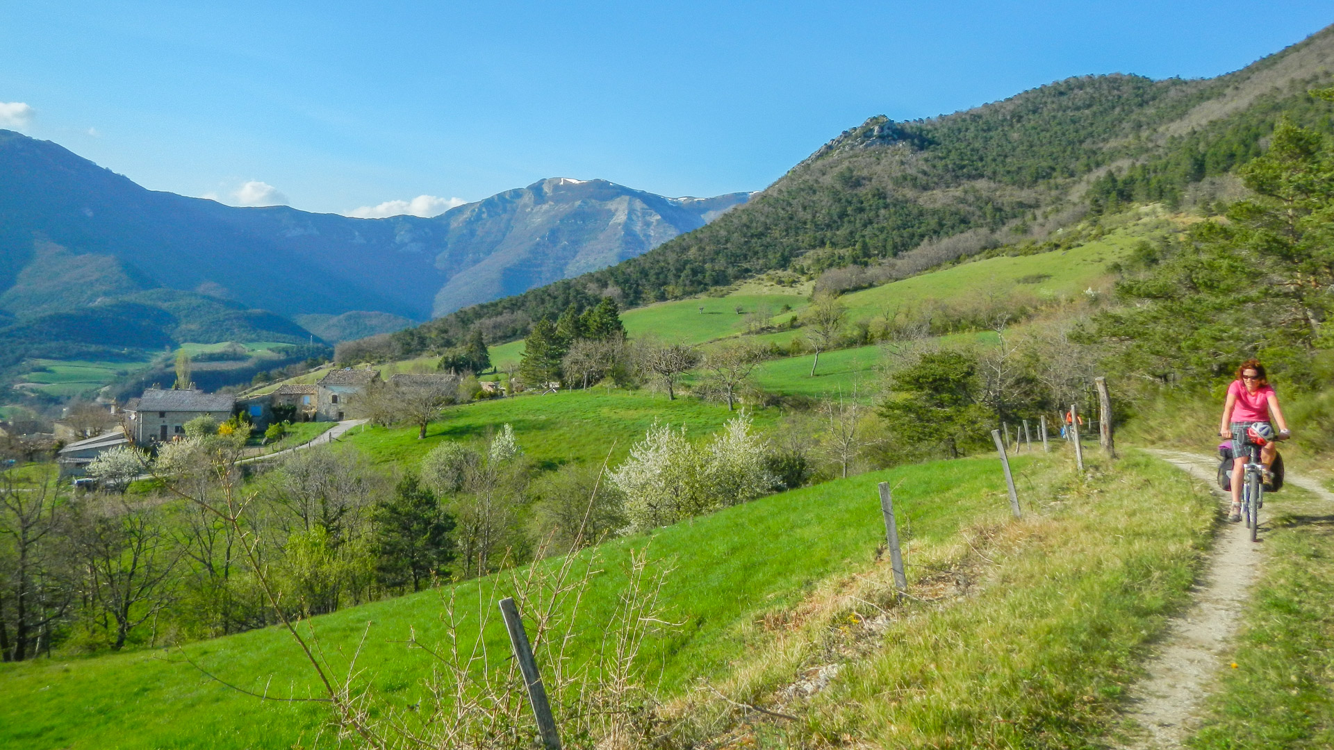 week-end à vélo en autonomie dans la Drôme