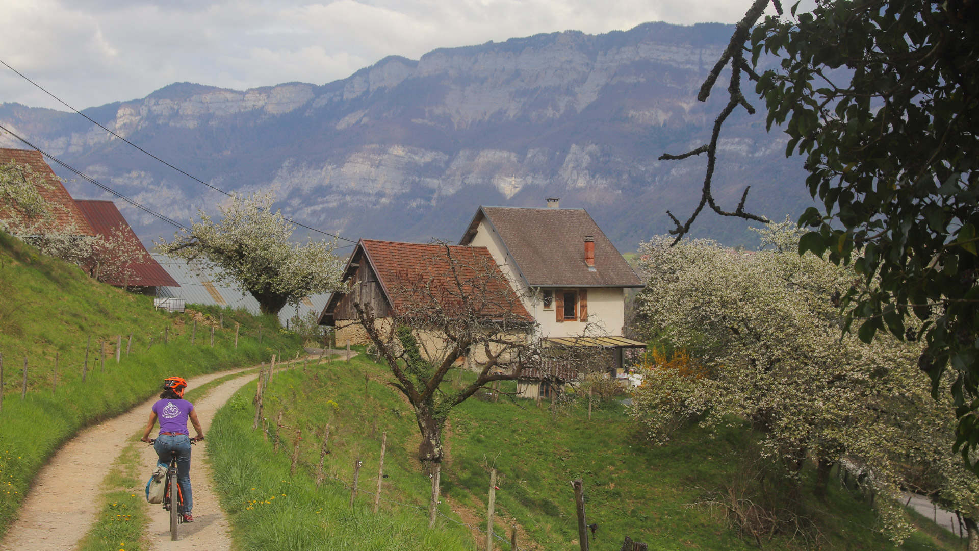 vélo sur les hauteurs de Chambéry