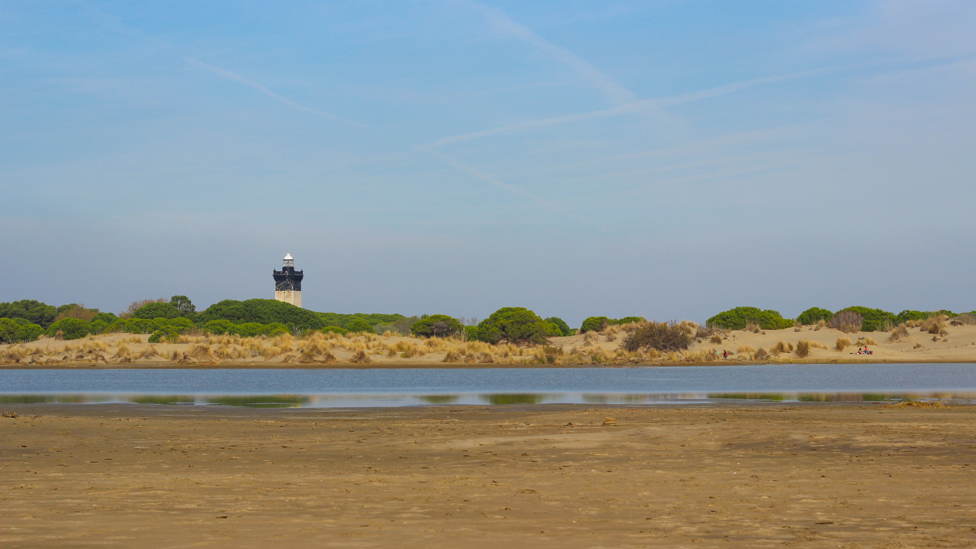 paysage de lagunes en Camargue