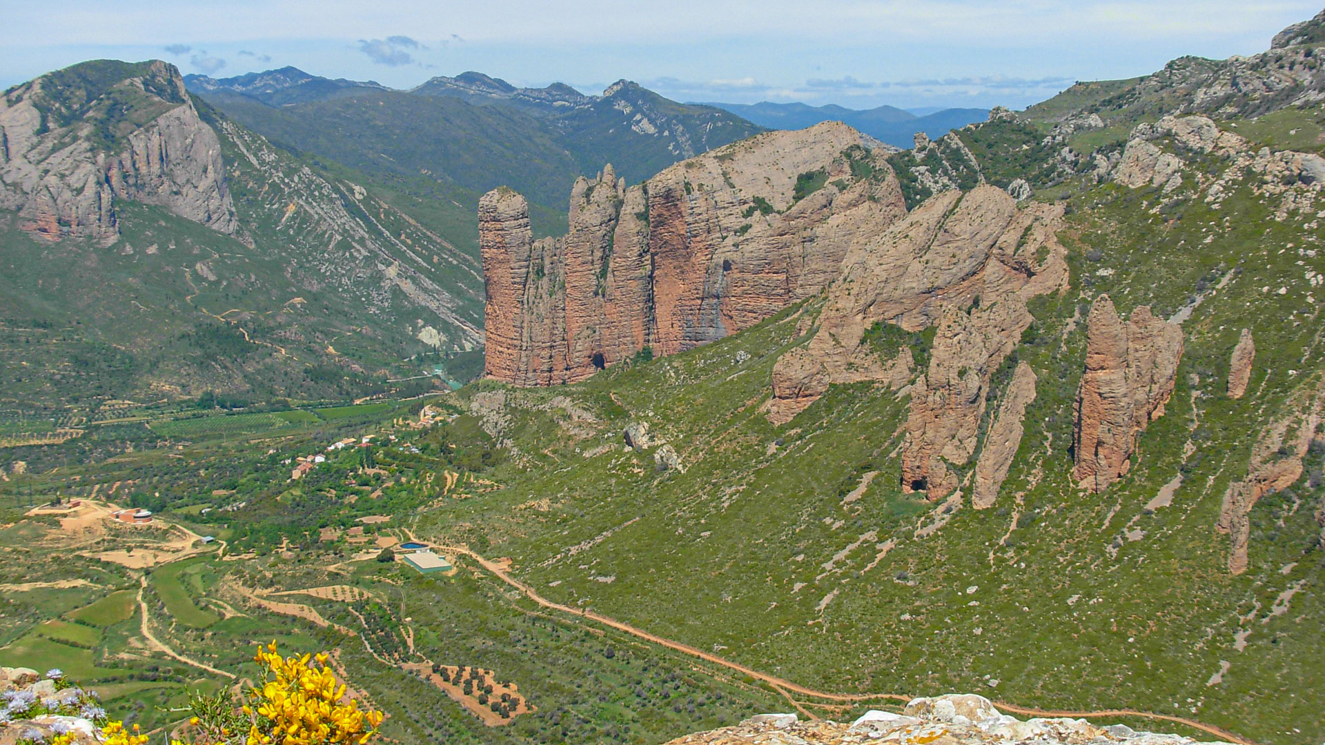 les Mallos de Riglos, des formations géologiques couleur ocre