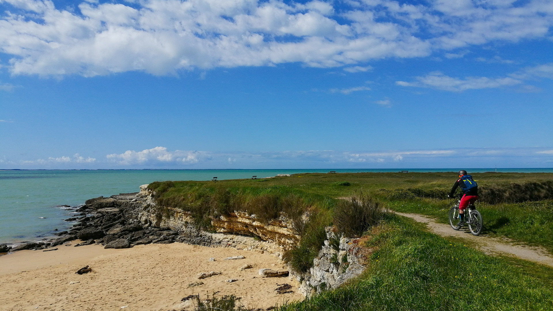 à vélo sur l'île d'Oléron