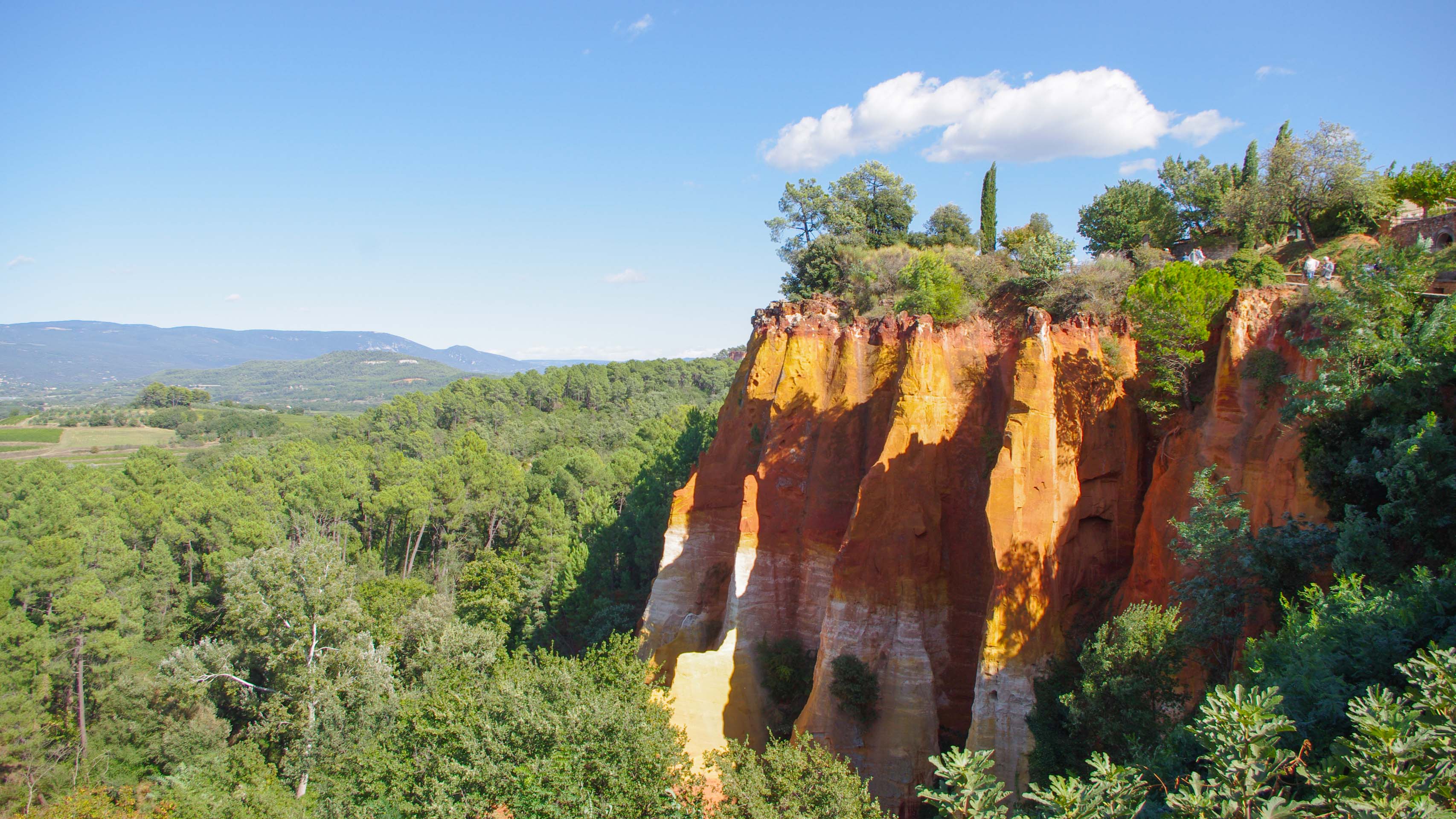 découvrir en gravel des ocres de Rustrel dans le Lubéron