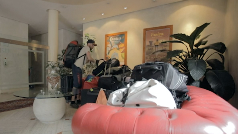 transport des bagages sur la grande traversée des alpes