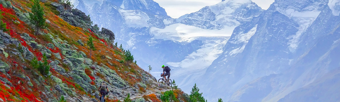 grande ambiance montagne sur un raid Chamonix Zermatt