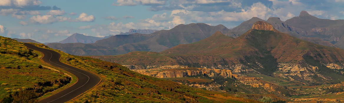 Vélo de route en Afrique, au Lesotho